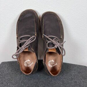 OluKai Ohana lace up shoes Easy On- Easy Off premium NUBUCK leather
